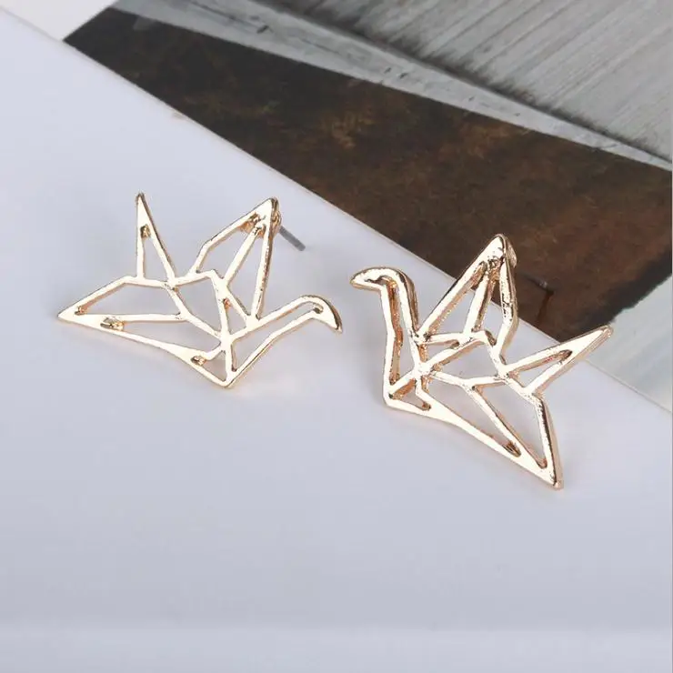 Быстро продаваемые и серьги с уникальной индивидуальностью бумажные кран