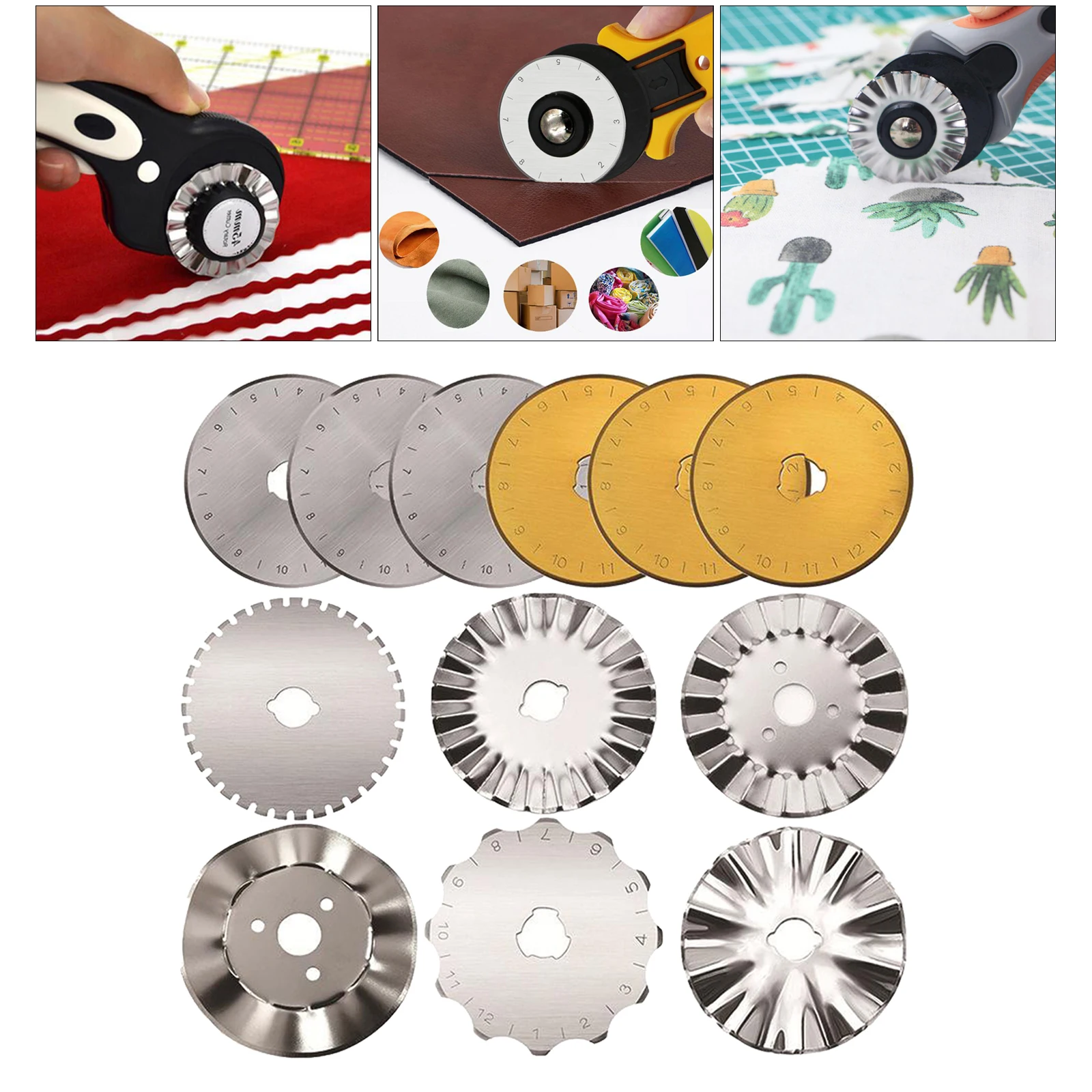 

45mm Round Rotary Blades Kit Quilting Cutting Craft supplies Sharp Durable