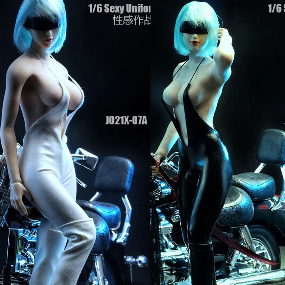 

In Stock 1/6 Scale JO21X-07 Female Soldier Figure Accessory Sexy One-piece Suspender Combat Uniform for 12 inch Largest Body