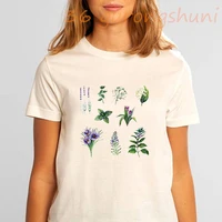 tops t shirt wildflower gothic flower plant vintage tshirt women t shirt grunge aesthetic clothes woman streetwear dropshipping
