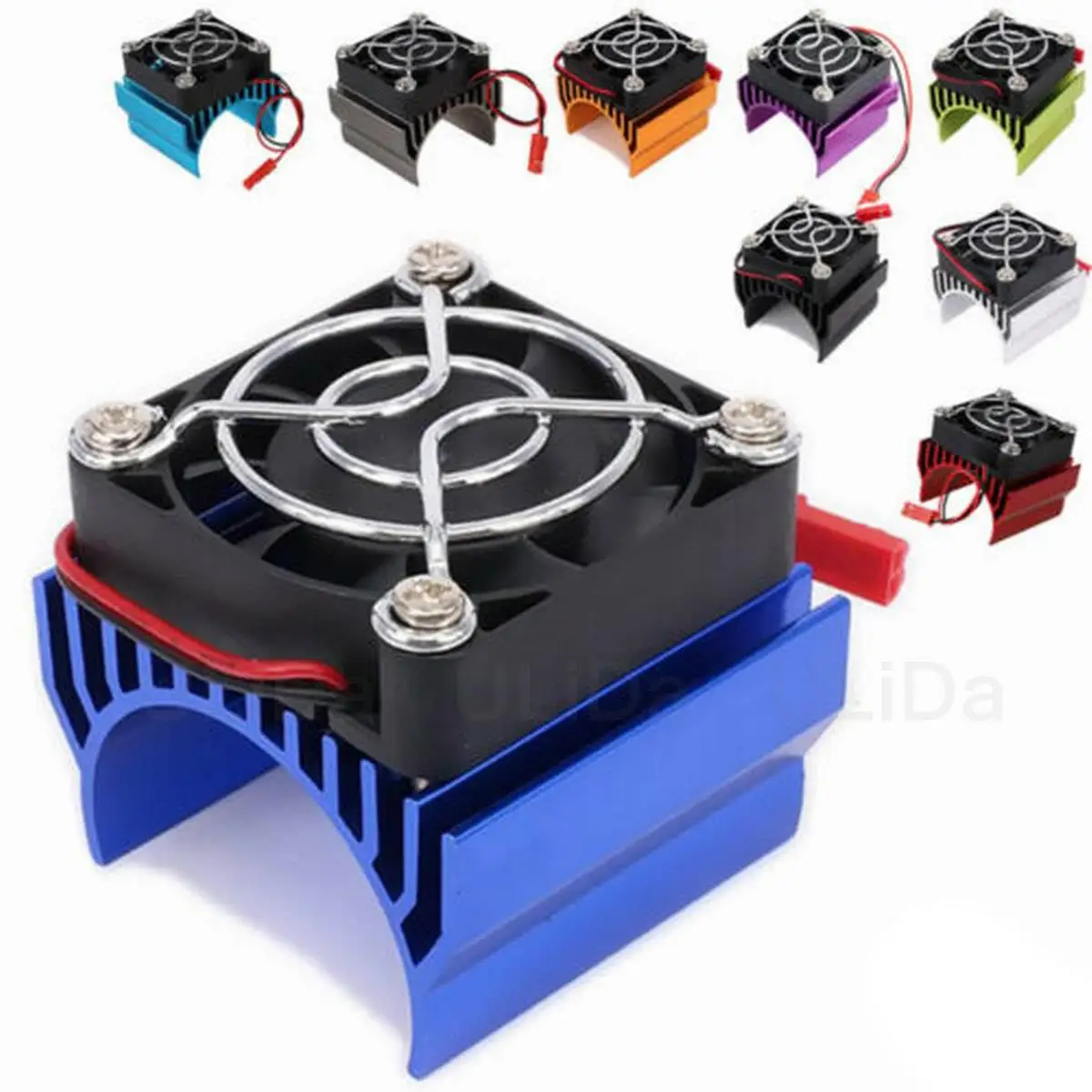 Для HSP/HPI Himoto Redcat 540 3650 3660 3670 крышка радиатора двигателя w/ DC 5V JST охлаждающий