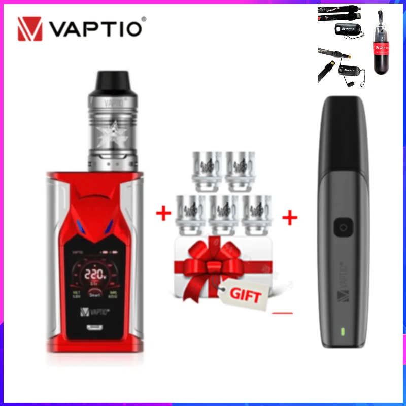 Оригинальный набор VAPTIO Super Bat для вейпа 220 Вт электронная сигарета экран 1 3 дюйма