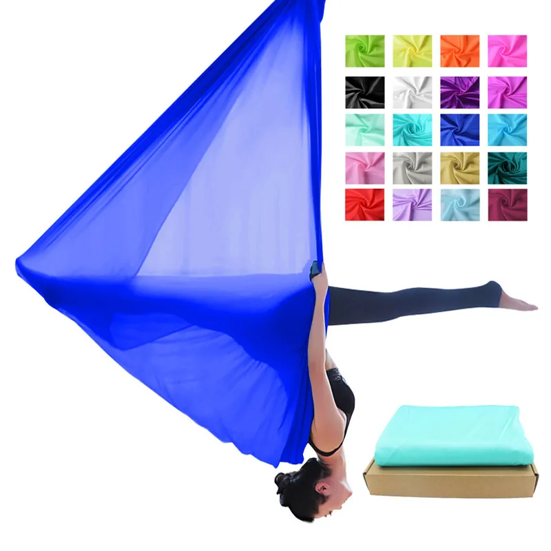 Шелковый гамак PRIOR FITNESS 20 метров для йоги воздушных шелковых танцев | Спорт и