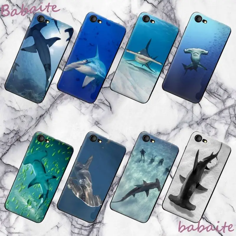 

Babaite Hammerhead shark Phone Case shell cute For iPhone 8 7 Plus 5 case for 5S SE XR cover for iPhone11 11pro max