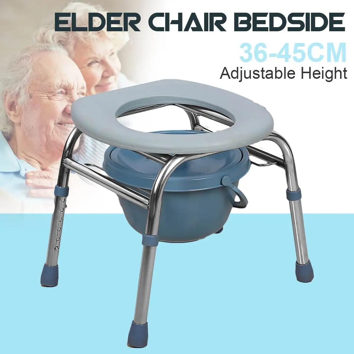 Commode-Seat Commode для взрослых старшего возраста Handicap для пожилых беременных женщин Складной Портативный Медицинский стул туалетный табурет