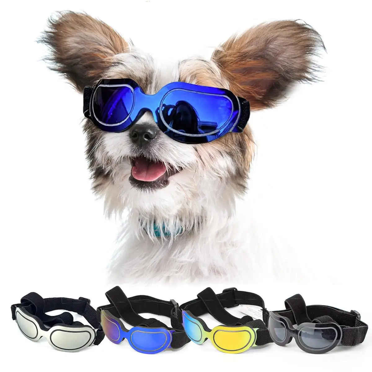 

Dog Sunglasses Pet Cats Adjustable Goggles For Small Medium Large Dogs Puppy Sun Glasses Outdoor Glasses Pet Toy Cat Accessories