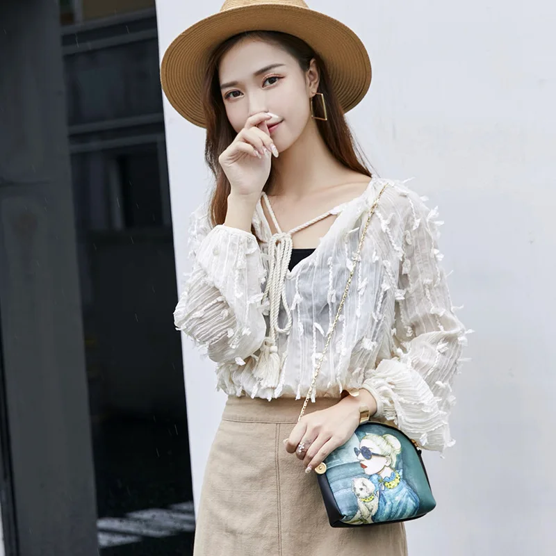 Женский кошелек из искусственной кожи с мультяшной цепочкой новинка 2019 для