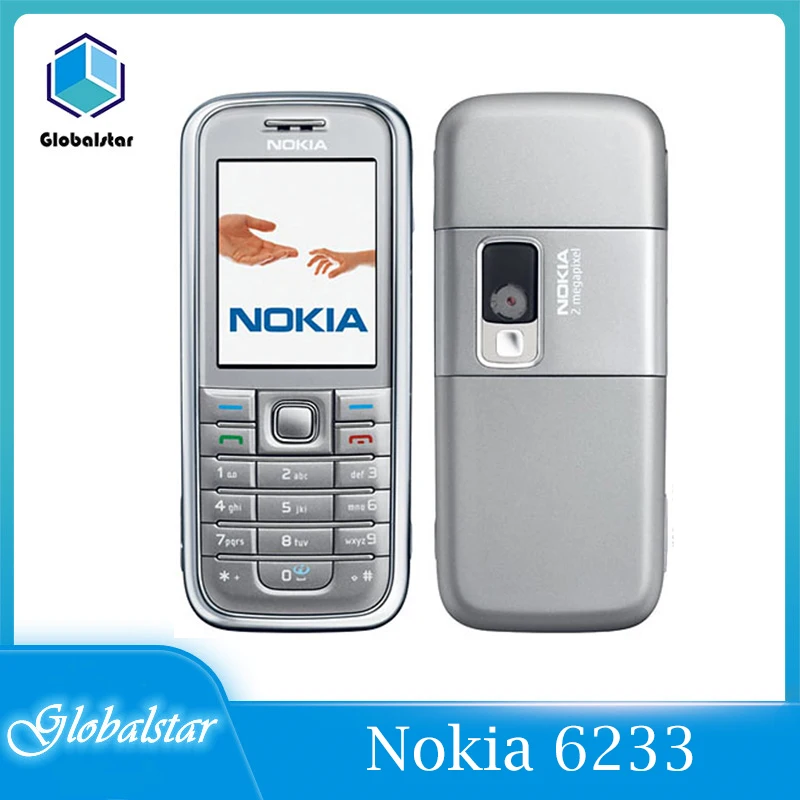 Nokia 6233 Восстановленный Оригинальный телефон с камерой 2 Мп 3G громкий динамик