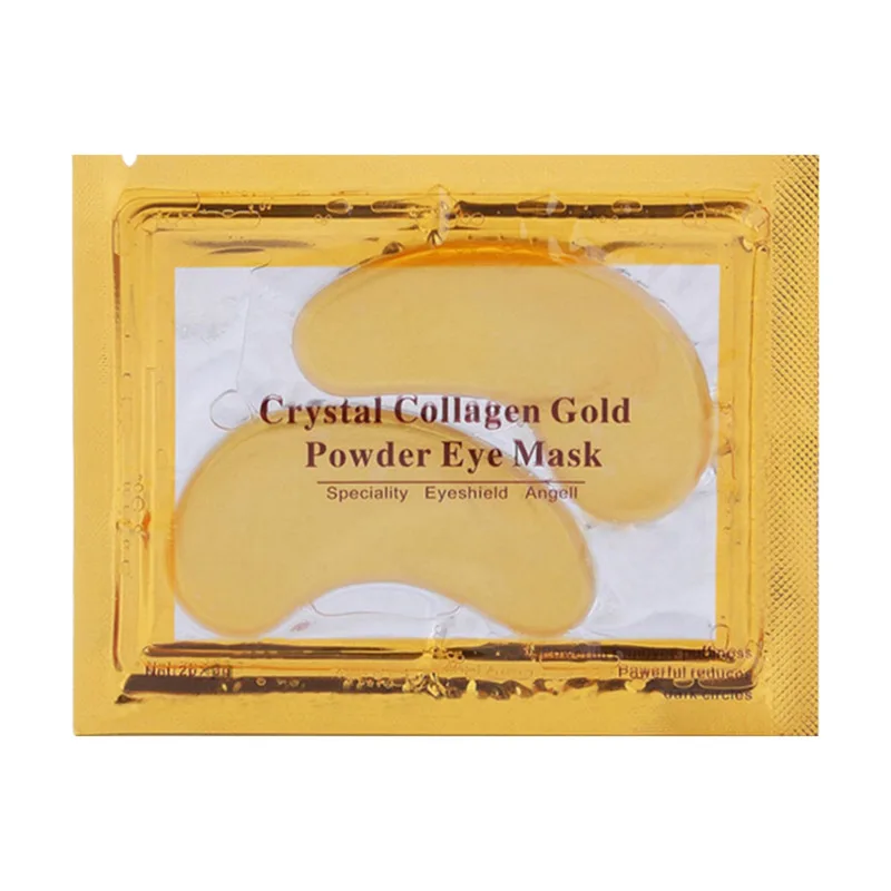 1 пара 24K Gold Crystal коллагеновая маска для глаз ухода за кожей вокруг глаз! Убирает