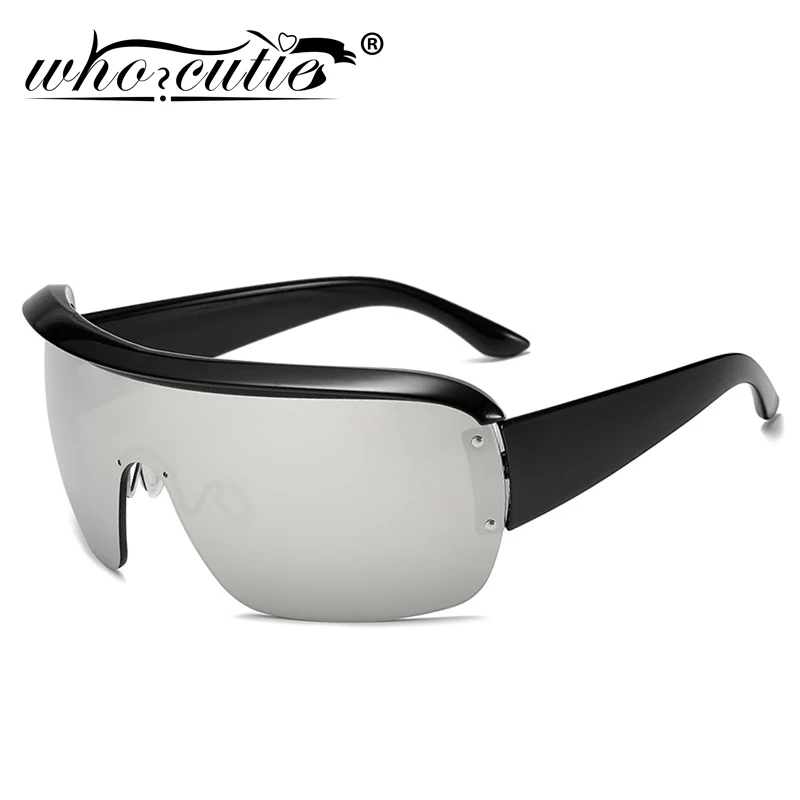 2020 цельные футуристические Солнцезащитные очки Мужские брендовые дизайнерские