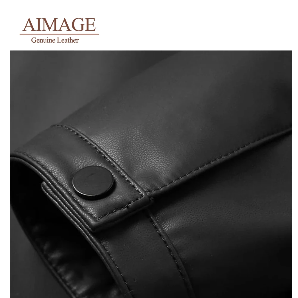 Мужская кожаная куртка из натуральной овечьей кожи |