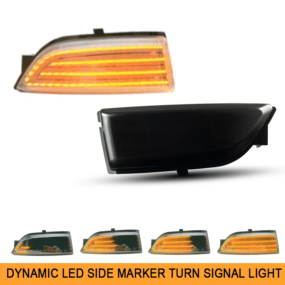 1Pair Dynamic Amber LED Side Mirror Turn Signal Indicator Light for Ford Everest U375 UA Ranger T6 Raptor Wildtrak Car Stying