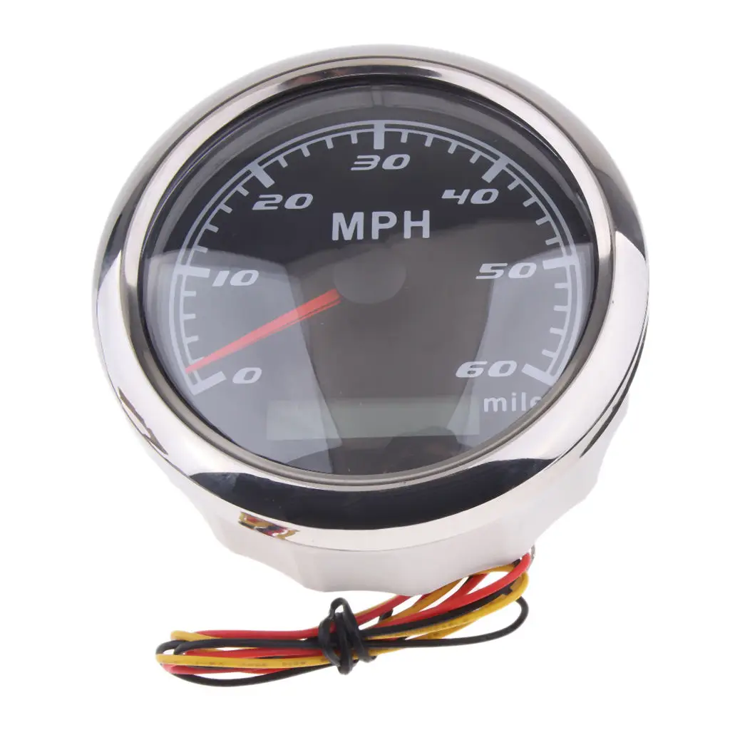 

85mm 60 MHP Waterproof GPS Digital Speedometer Gauge Odometer Marine