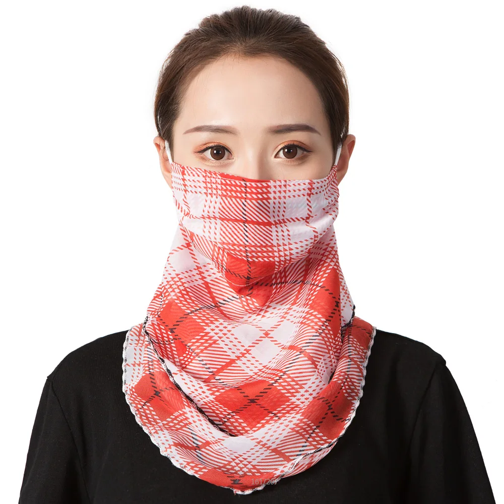 Hot sell mouth mask Lightweight Face Mask scarf Sun Protection Outdoor Riding Masks Protective silk Scarf Handkerchief |