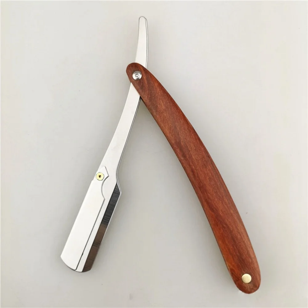 

Chic Straight Barber Edge Steel Razors Men Vintage Straight Edge Metal Hair Shaper Barber Razor without
