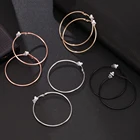 Серьги-клипсы женские, из розового золота, гипоаллергенные