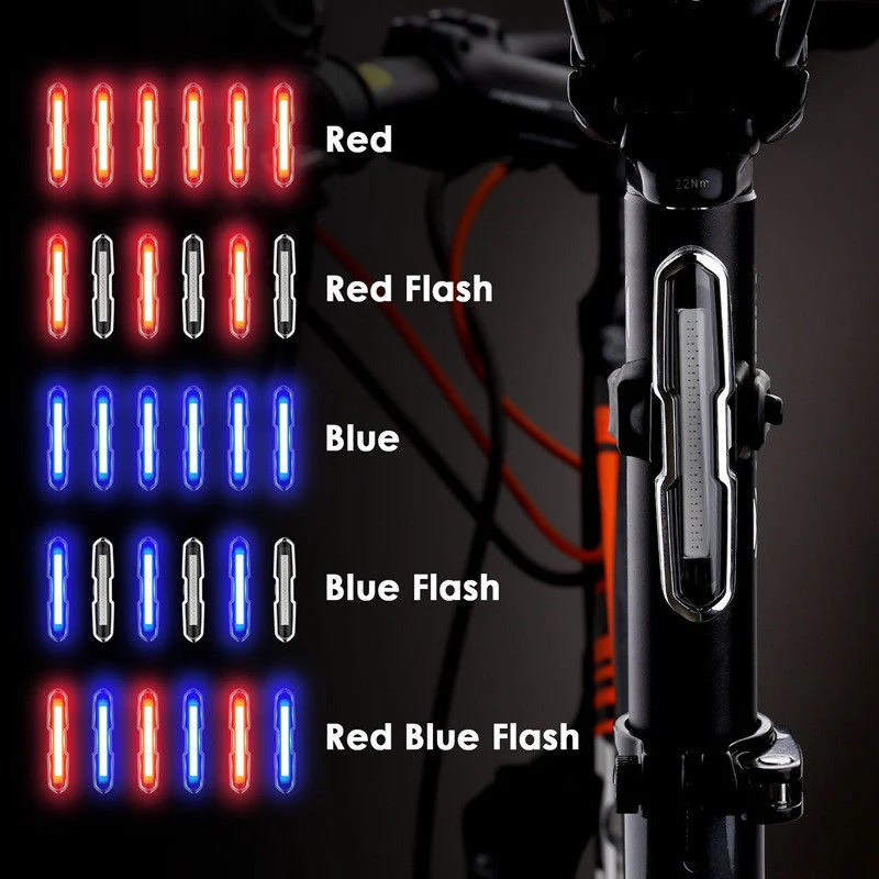 

Bike Tail Light Ultra Bright Bike Light USB Rechargeable LED Bicycle Rear Lights for Mountain Bikes Road Bikes EDF88