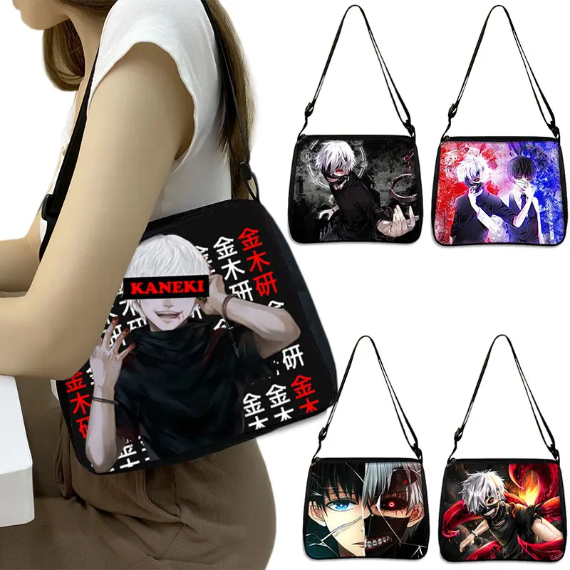 

Tokyo Ghoul Manga Print Shoulder Bag Ladies Anime Dark Harajuku Handbag New Underarm Bag Crossbody Bag Tote Bag