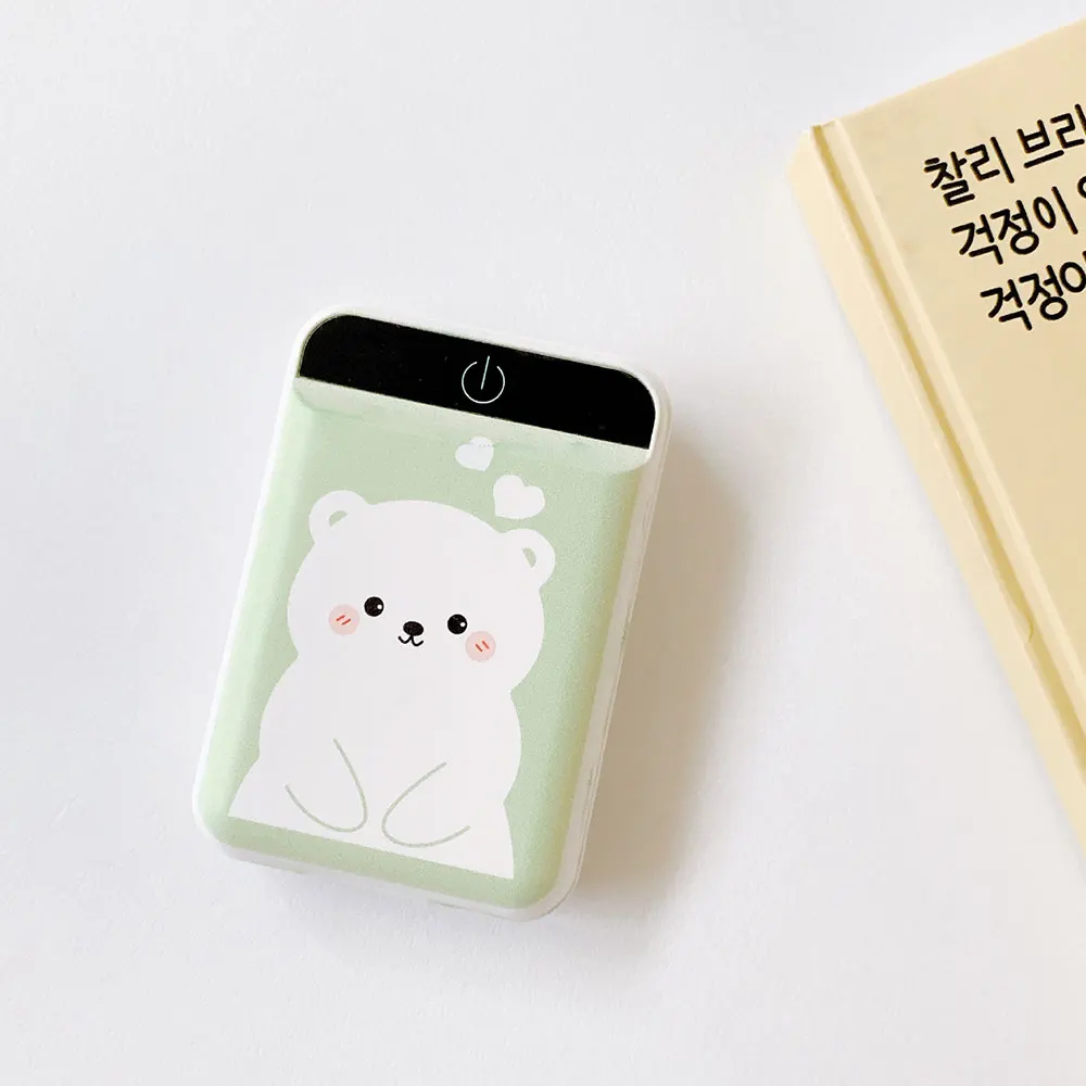 2 FLOVEME mi ni power Bank 4800 мАч светодиодный внешний аккумулятор с мультяшным рисунком для iPhone Xiaomi mi, портативное зарядное устройство - Цвет: 2