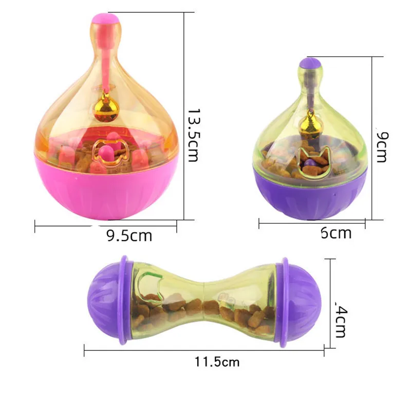 

Anti-stress Cat Dog Toy IQ Treat Ball Smarter Pet Toys Food Ball Food Dispenser for Cats Dog Playing Training Balls Pet Supplies