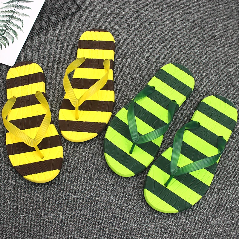 

Summer Flip Flops Men Beach Sandals Anti-slip High Quality Outdoor Breathable Flat Lightweight Slide for Man Pantuflas shose