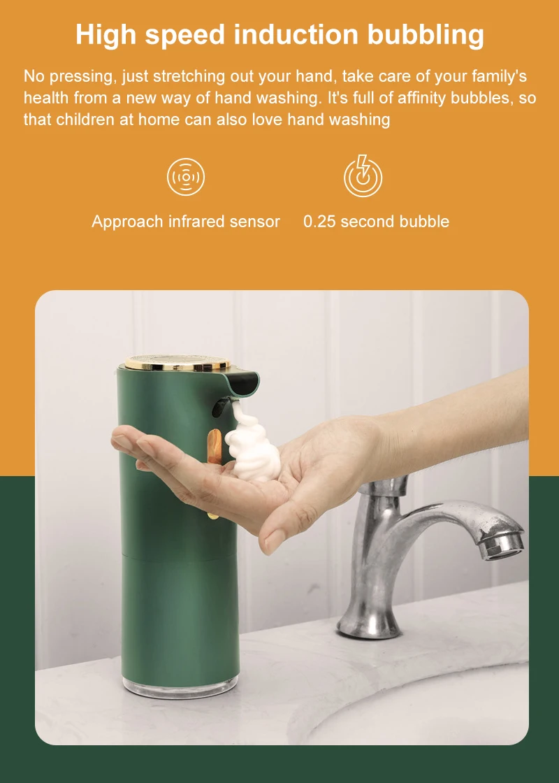 

Automatic Induction Foam Sanitizer Soap Dispenser Hand Sanitizer Foam Machine Home Charging Hand Sanitizer Foam Machine