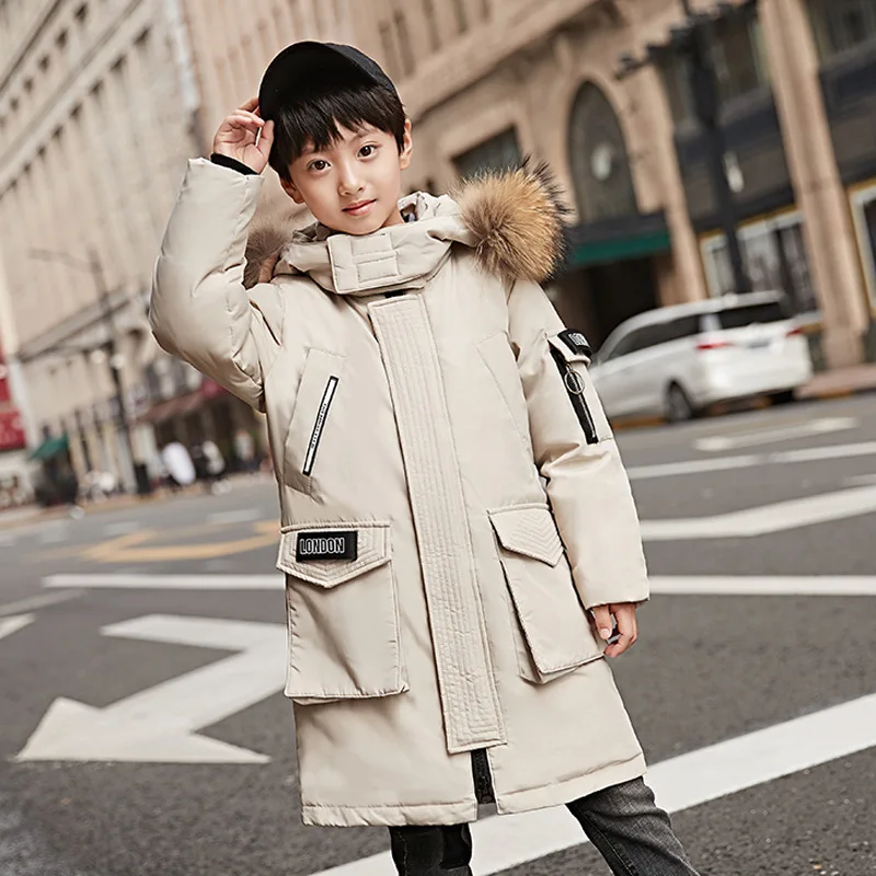 Пальто для русской зимы пуховик зимнее утепленное ветрозащитное теплое Детское