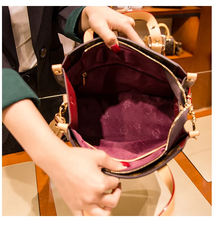 

High Quality Leather Presbyopia Large Capacity Textured Portable Tote Bag 2021 New Fashion One-shoulder Diagonal Bag Purses Gg