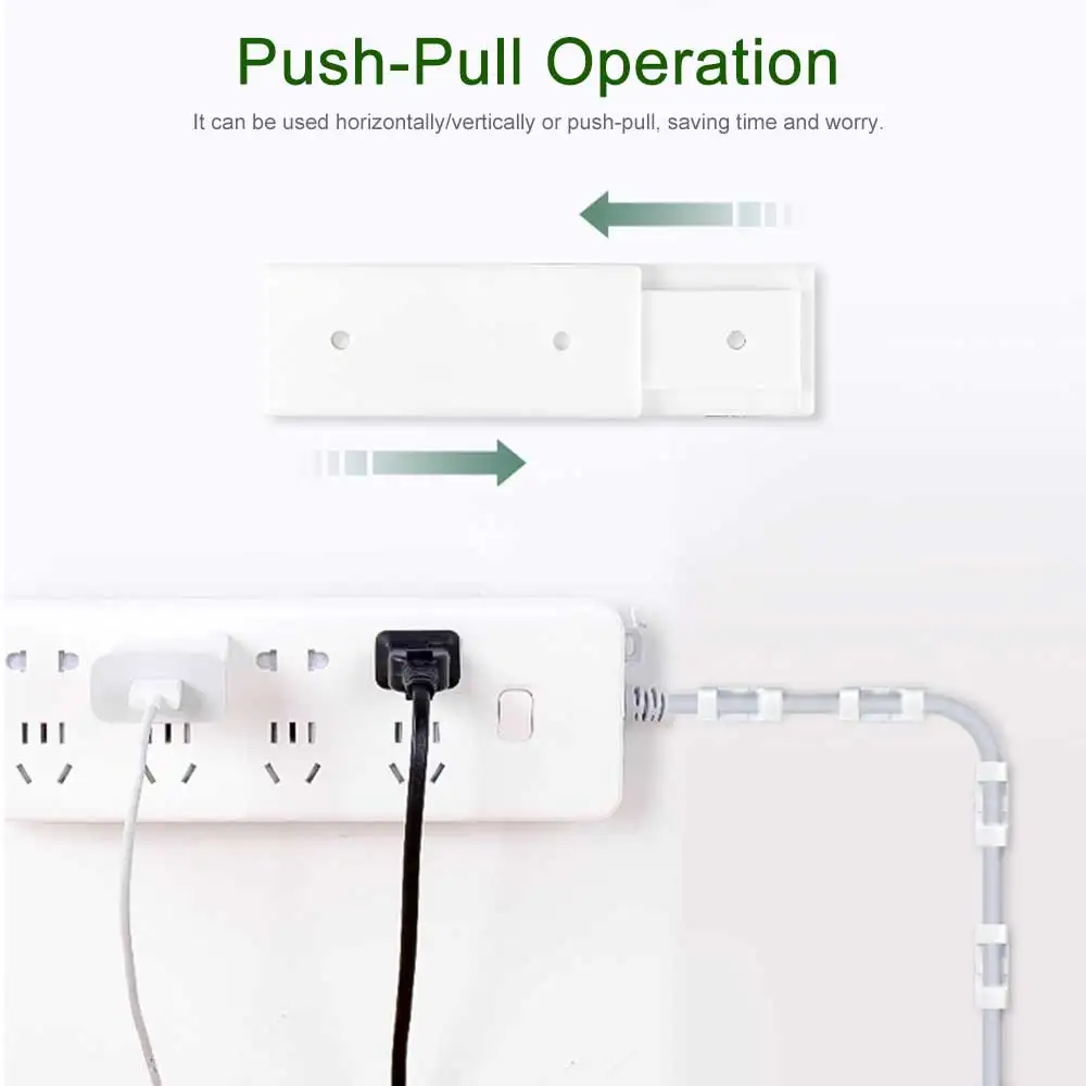Бесшовный держатель для штепсельной вилки настенный фиксатор держатели