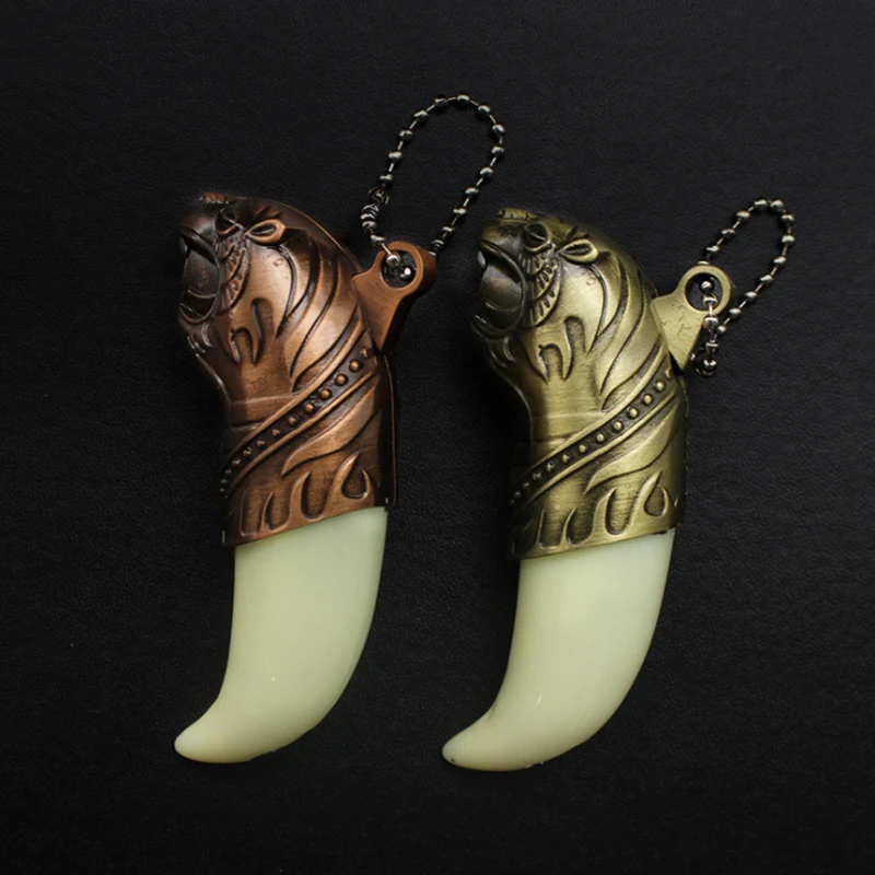 1 шт. Творческий фонарь брелок зажигалка для ключей ветрозащитный бутан факел