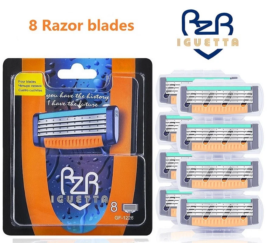 8 ⑤ упак. Высокое качество мужские лезвия для бритвы забота о лице кассеты бритья