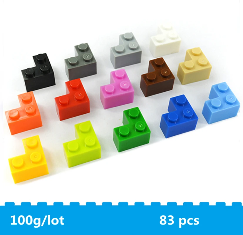 100 г/лот 1 + 2 отверстия около 83 шт. высокий кирпич совместимый с известным брендом