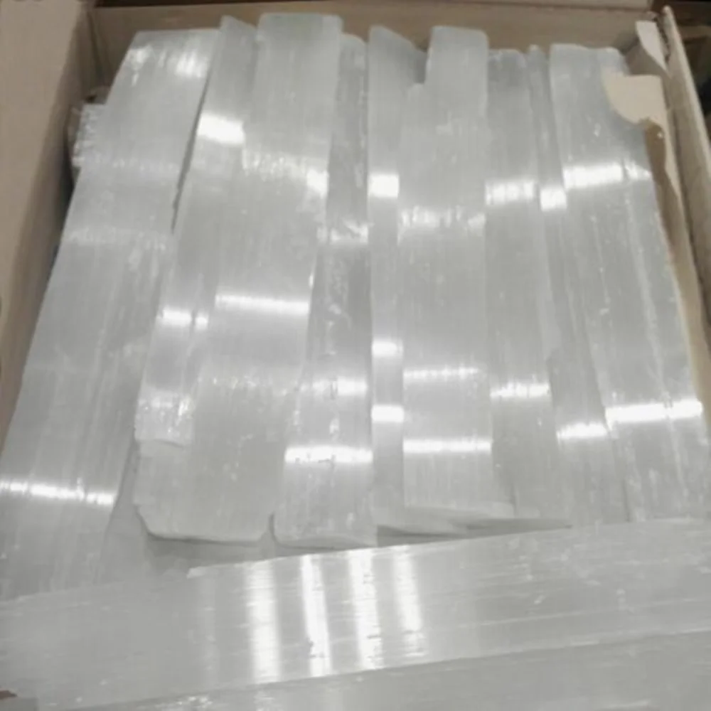 

Batch transparent gypsum log wand rough crystal stick Zhiyu pound bulk wholesale