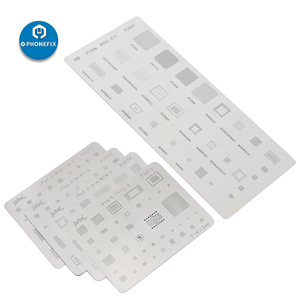 Трафарет для реболлинга P3041 CPU Power Touch Wifi IC BGA трафарет ремонта iPad трафареты с