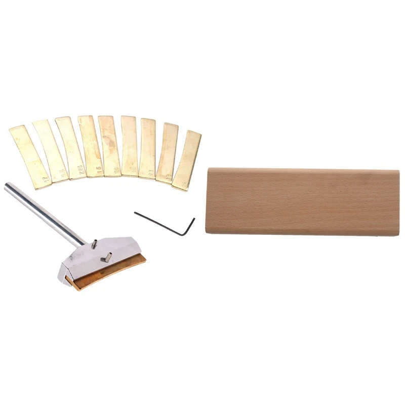 

Bakelite Guitar File Hard Narrow Dual Cutting Edge Tool with Electric Guitar Repair Tool Fretboard Press Caul