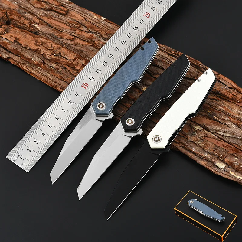 

G10 Folding Pocket Knife S35VN Blade Composite fiber G10 Handle Tactical Camping Knife Rope Cutter Outdoor EDC Multi Tools