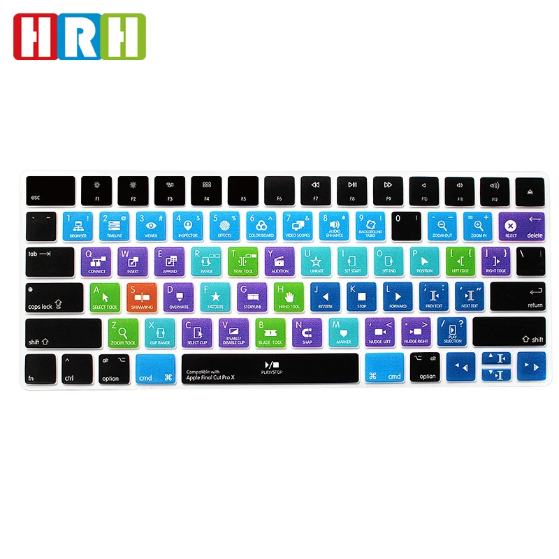 Чехол для клавиатуры HRH финальный Cut Pro X функциональные силиконовые накладки на
