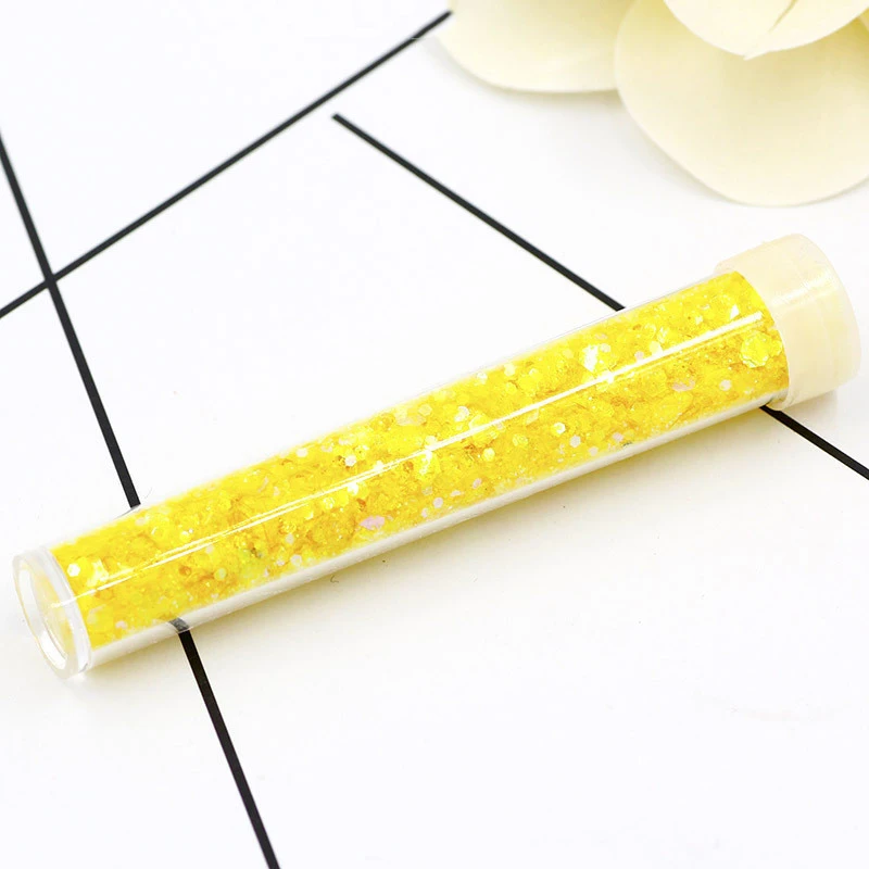 Slime Toy 7 12 цветов, 3,5 г, блестящий наполнитель с блестками, прозрачные пушистые принадлежности, слизь, шарм, Лизун, глина для моделирования, набор для маникюра, игрушка для детей - Цвет: Slime Toy 7