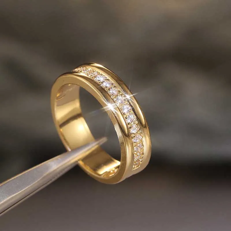 

2021 Trend Couple Wedding Rings For Women Jewelry Sets Korean Style Luxury Female Engagement Ring Accessories Girlfriends Gift