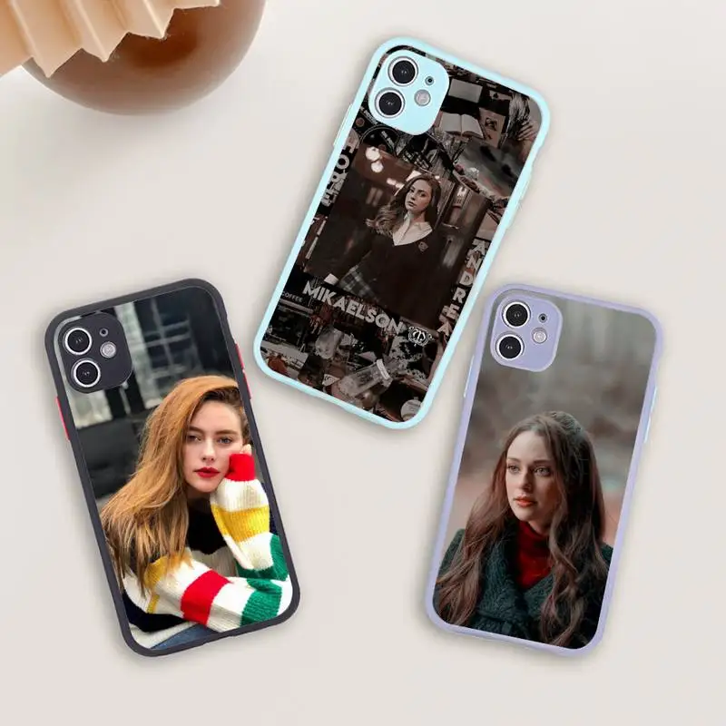 

hope mikaelson Phone Case For iPhone 12 11 Mini Pro XR XS Max 7 8 Plus X Matte transparent blue Back Cover