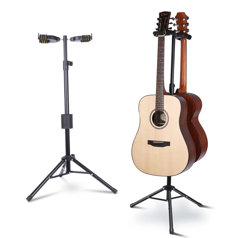 

Stable Without Shaking Guitar Stand Thick Metal Guitar Display Stand Automatic Lock Guitar Double Head Bracket