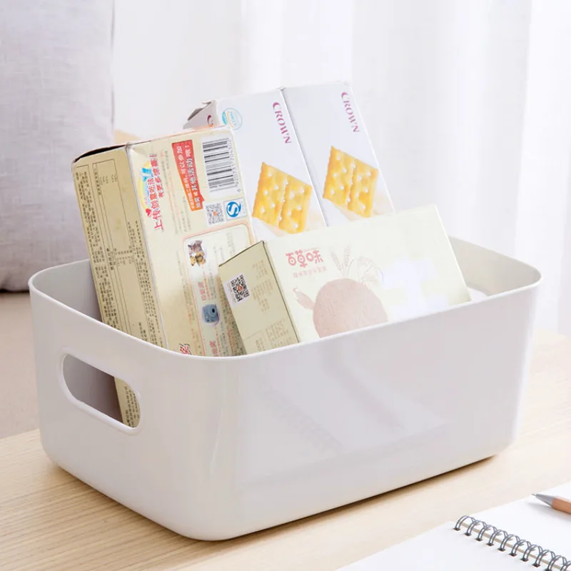 

Simple Modern Plastic Cosmetic Food Underwear Organizer Cute Bedroom Storage Box Product Organizador Mariage Decoration EC50SN