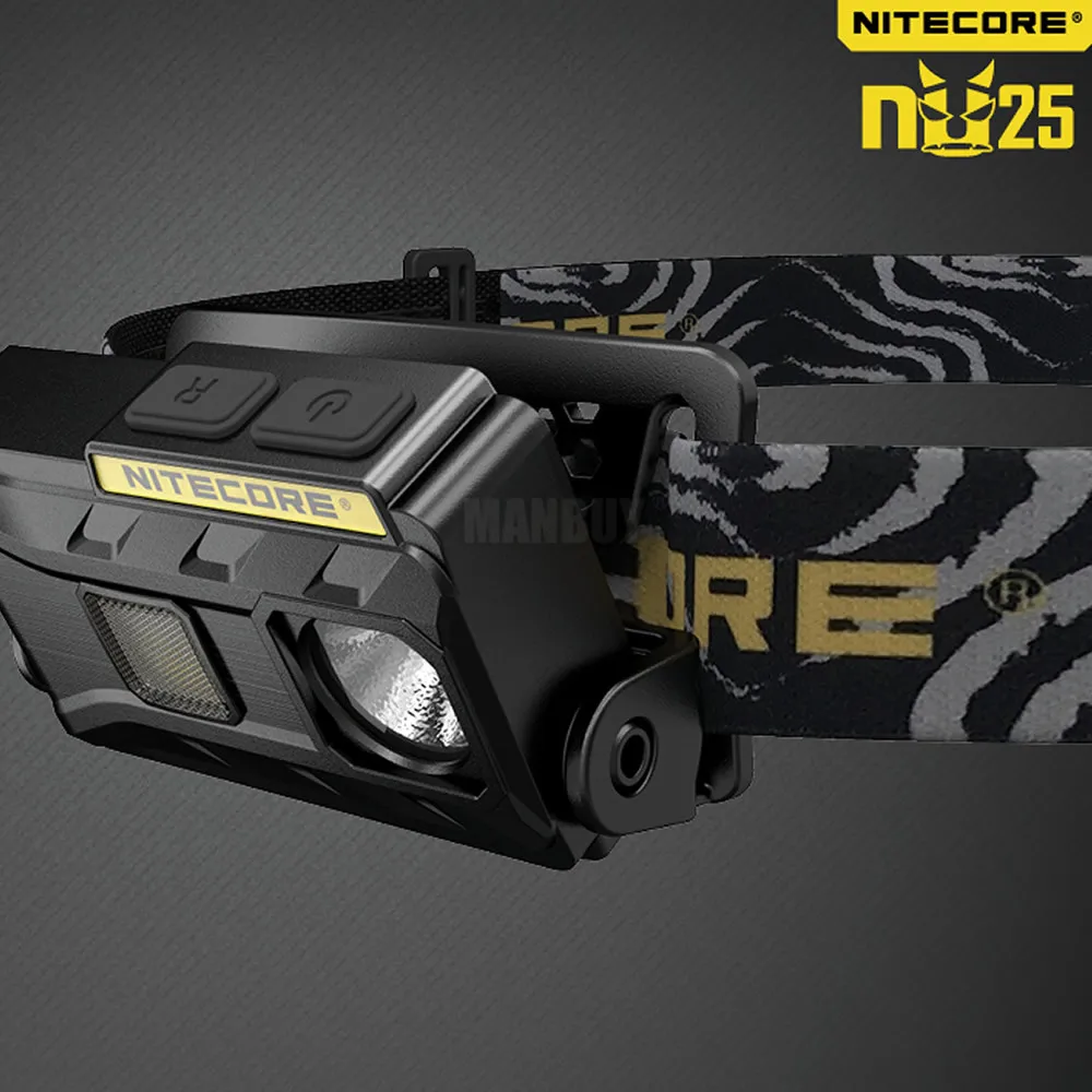 2021 Nitecore NU25 3xled Перезаряжаемые фары 360 люмен Трехместный Выходы легкий фар фонарик