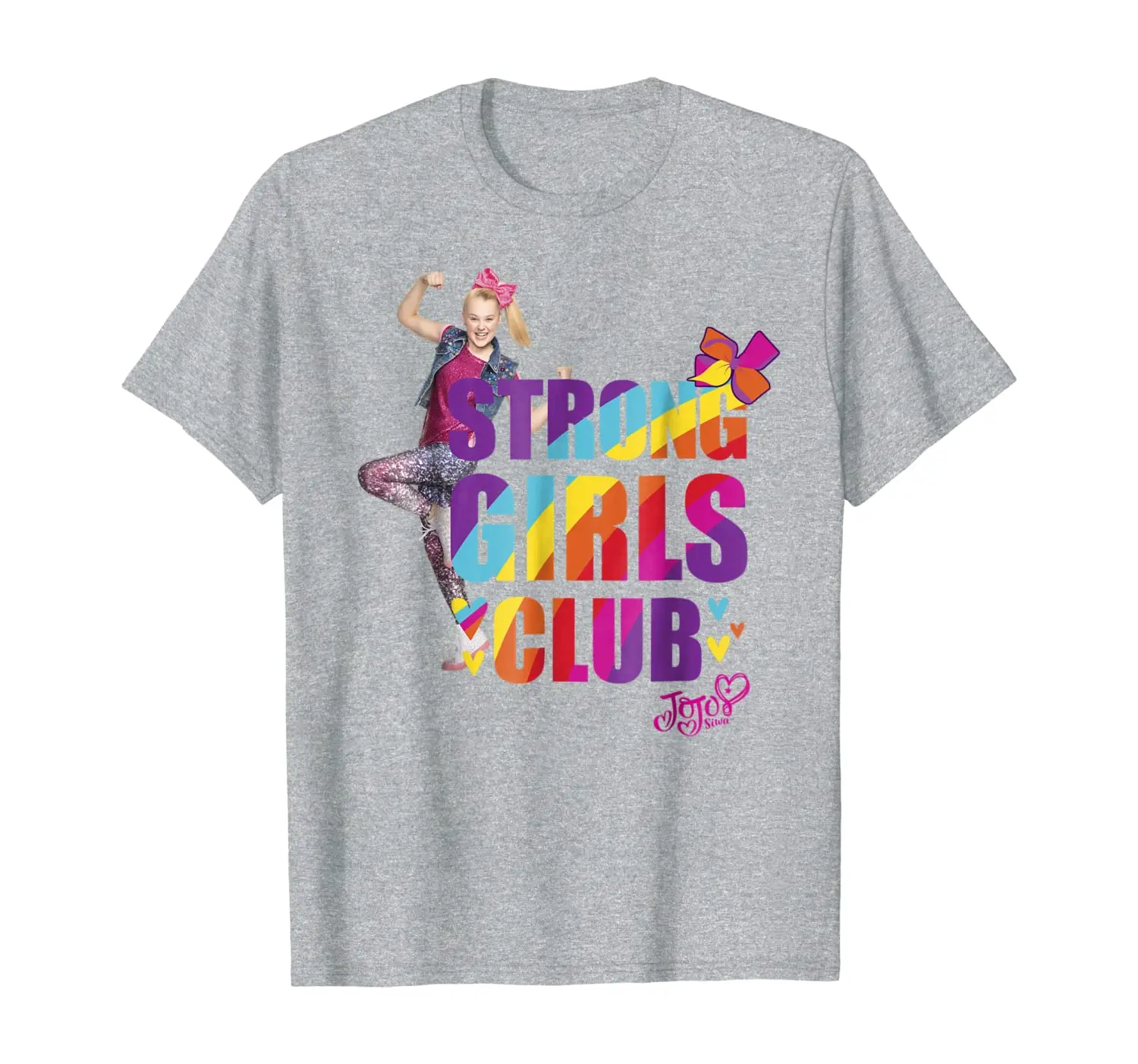 

JoJo Siwa Strong Girls Club Rainbow Flex Graphic T-Shirt