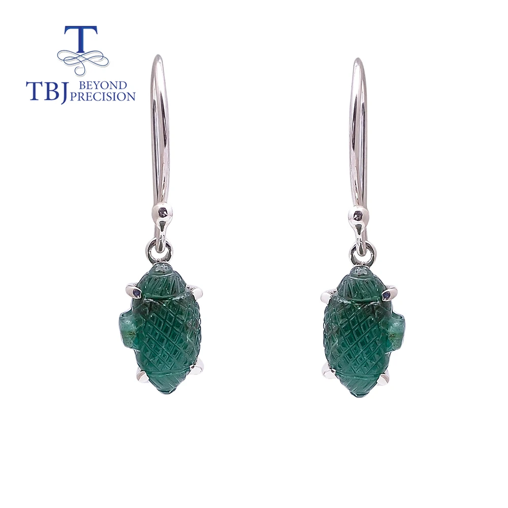 Ювелирные изделия ручной работы с изумрудами TBJ ювелирные драгоценными камнями
