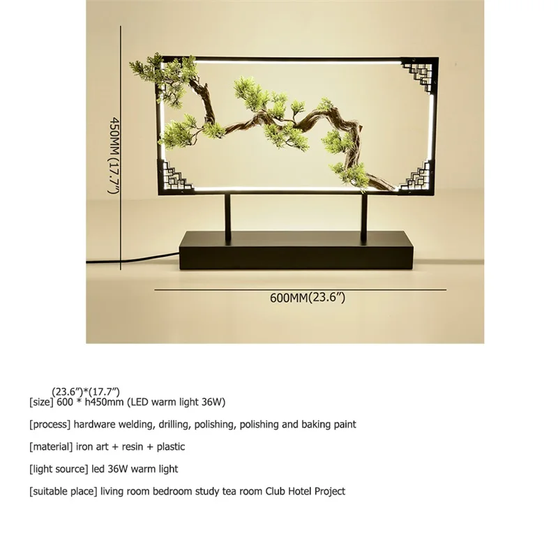 

BRIGHT Table Lamp Desk Resin Modern Contemporary Office Creative Decoration Bed LED Lamp for Foyer Living Room Bed Room