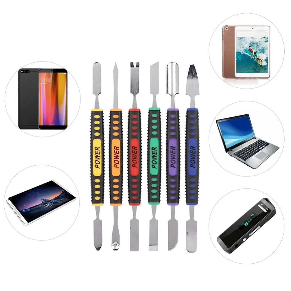 Мобильный телефон набор инструментов для ремонта 6 шт. бренд Prying Opening инструмент с