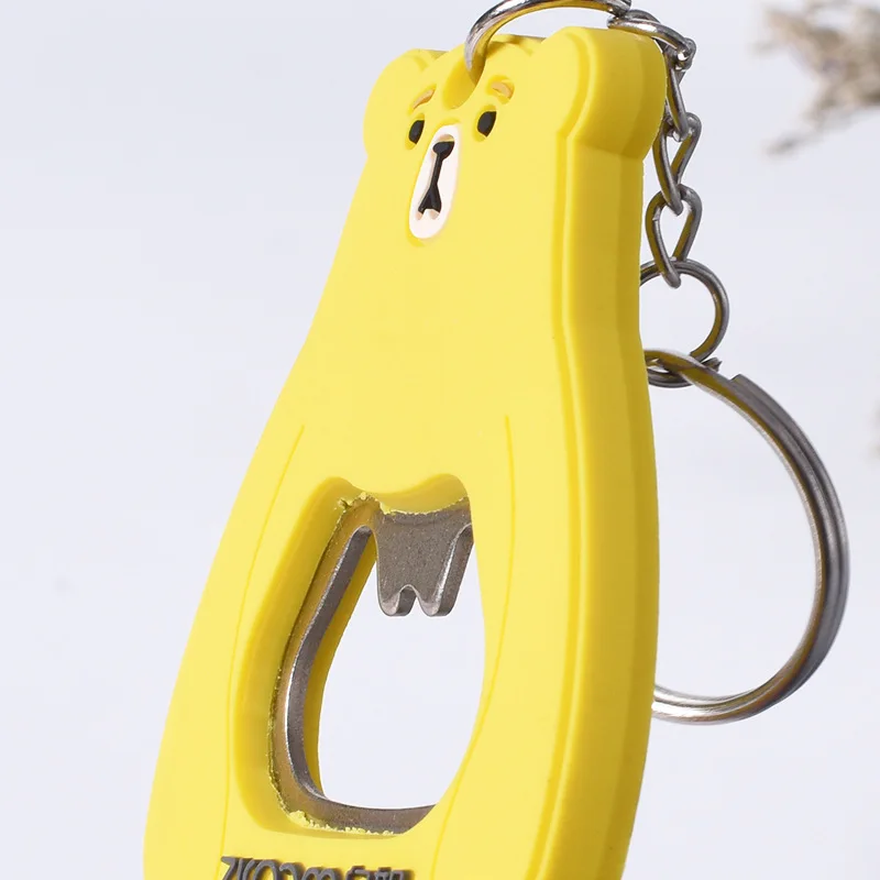 Мягкая открывалка для бутылок из ПВХ с мультяшным принтом Love резиновая