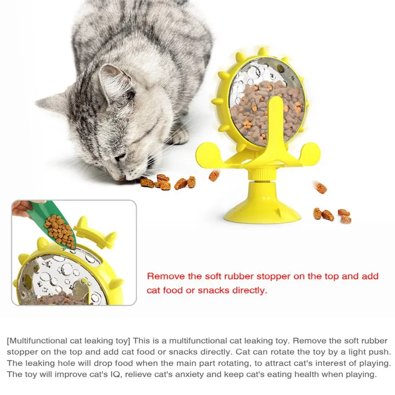 

Pet Toys Cat Spinning Windmill Kitty Self-healing Relieving Boredom Funny Interesting Playing Tool Durable Cat Products