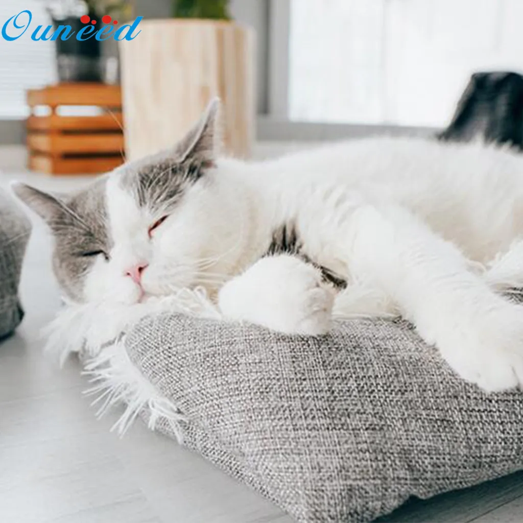 Ouneed Pet кровать двойного назначения мягкая теплая милая собака и кошка коврик для
